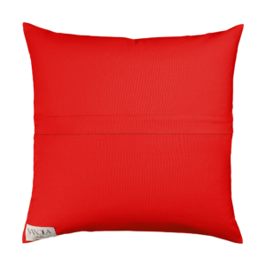 modularer Kissenbezug in den Farben rot und rot