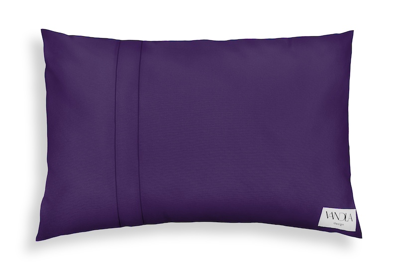 modularer Kissenbezug lila + deine Farbe 60x40cm