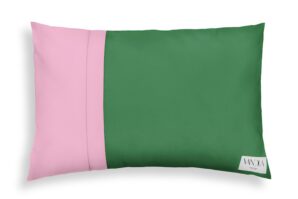 Modularer Kissenbezug in maigrün & pink 60x40cm Modularer Kissenbezug in maigrün & pink 60x40cm