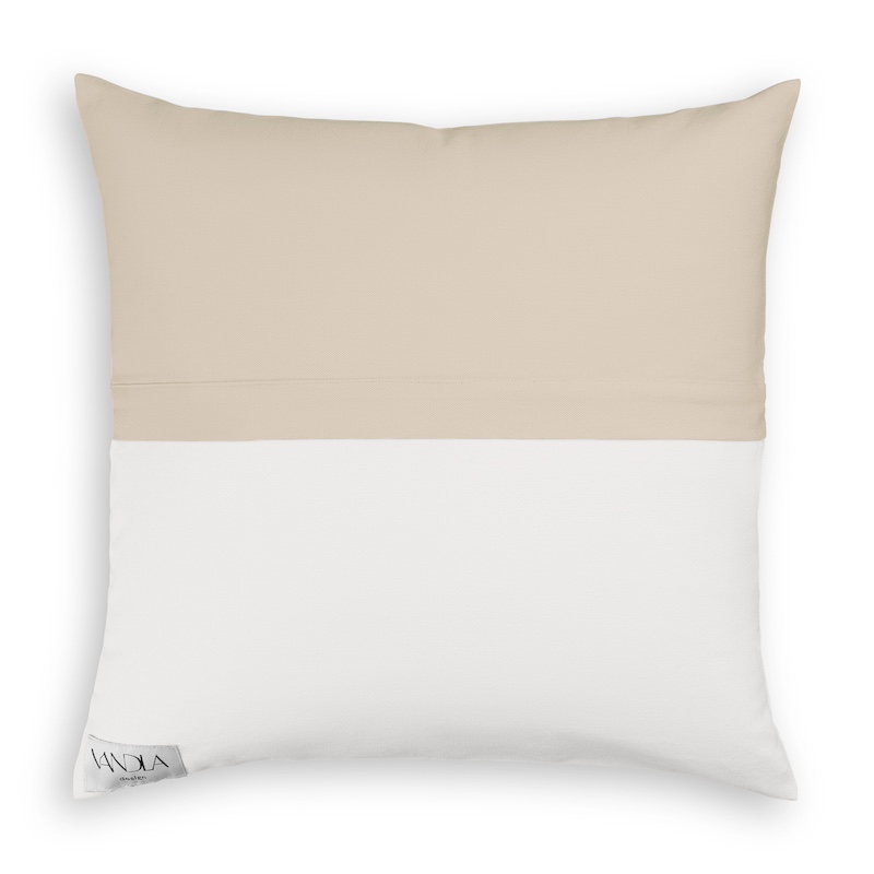 modularer Kissenbezug beige + deine Farbe
