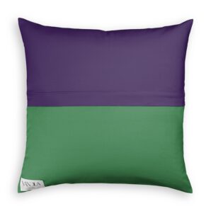 modularer Kissenbezug in maigrün & lila modularer Kissenbezug in maigrün & lila